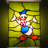 Donald-duck-nightlamp-stained-glass