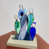 Glass-blue-people
