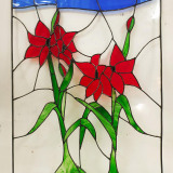 Glass-flowers-in-a-window