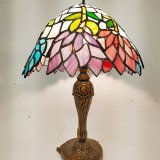 MULTICOLOURED-TIFFANY-STANDING-LAMPSHADE