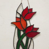 red-tulip-glass-wallhanging