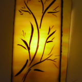 wall-fitted-light-stained-glass-with=hand-painting